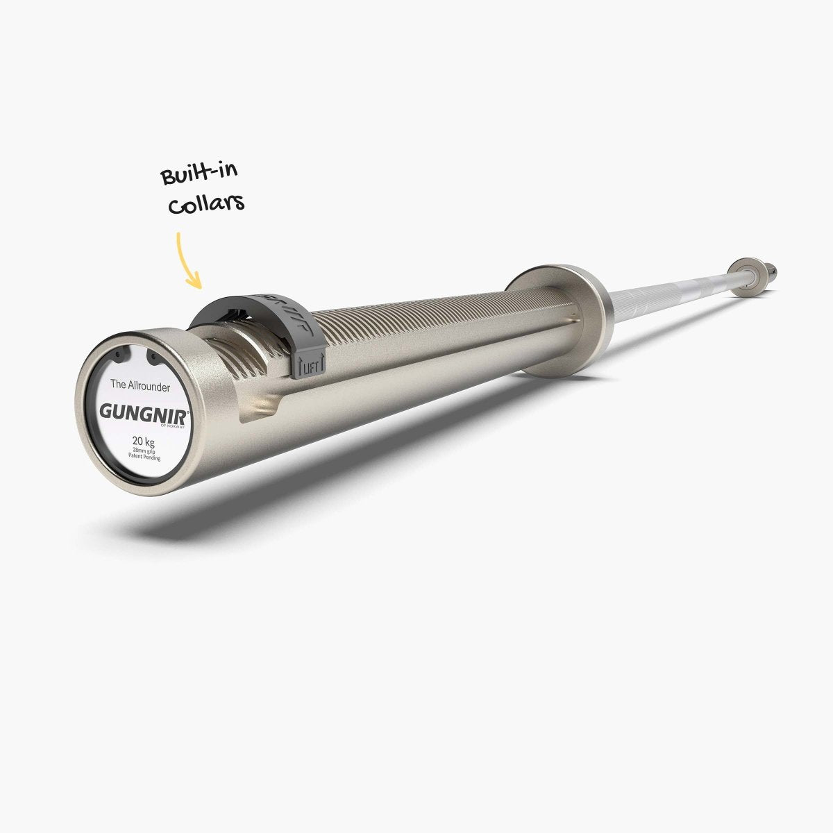 The Allrounder - 20kg Barbell - HC Shaft - EN Sleeve - Desert Barbell