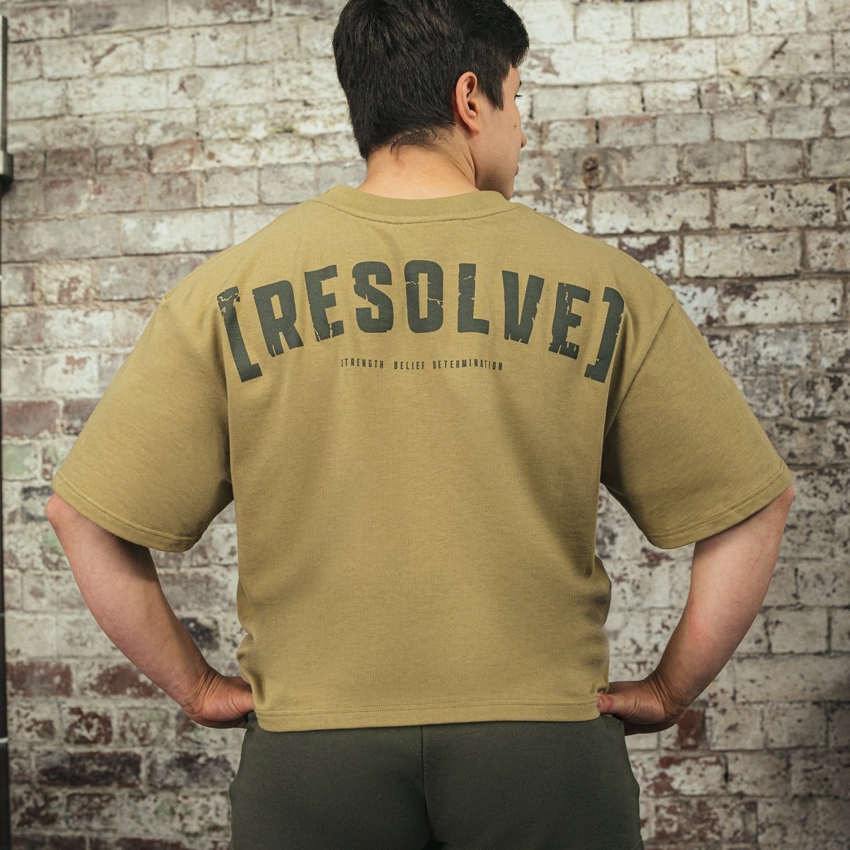 Resolve Oversized T-shirt (Sand) - Desert Barbell