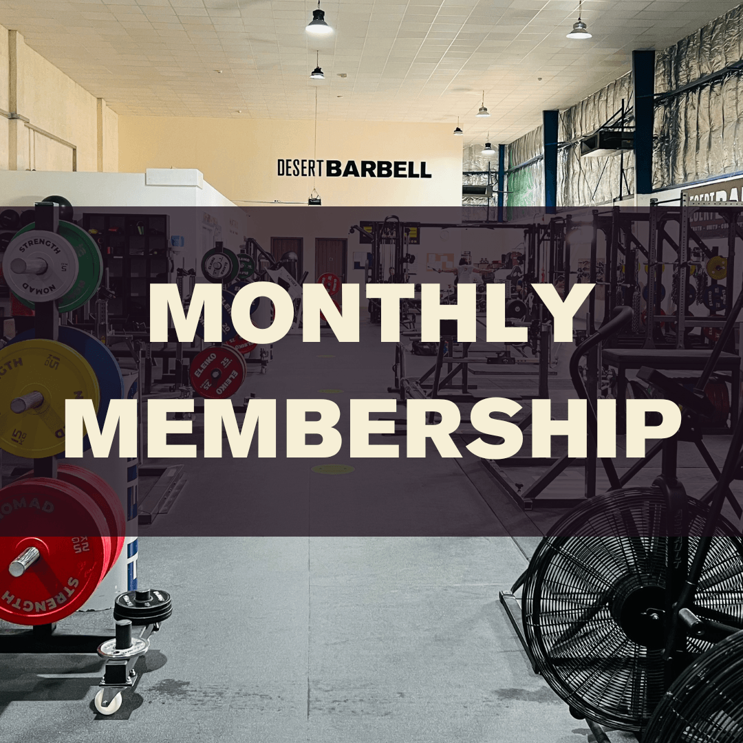 Monthly Membership, pre-paid - Desert Barbell